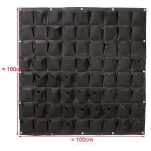 Filcowa tkanina wisząca na ścianę z doniczką do kwiatów